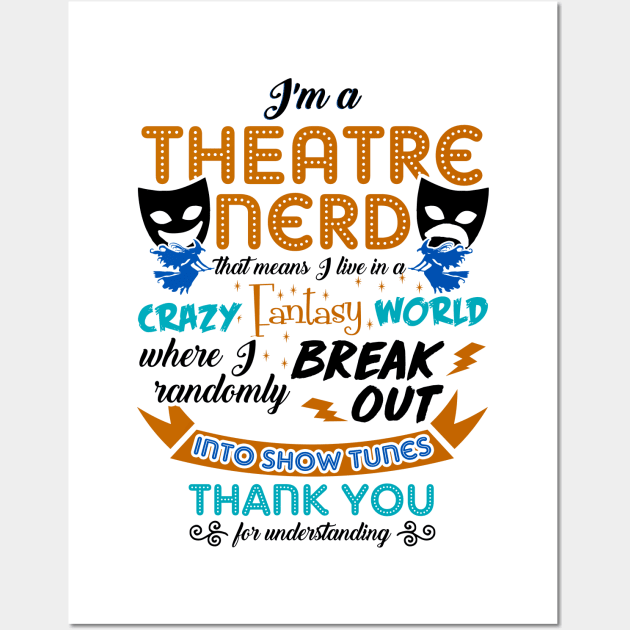 Theatre Lover Gift Wall Art by KsuAnn
